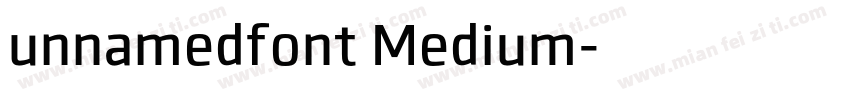 unnamedfont Medium字体转换